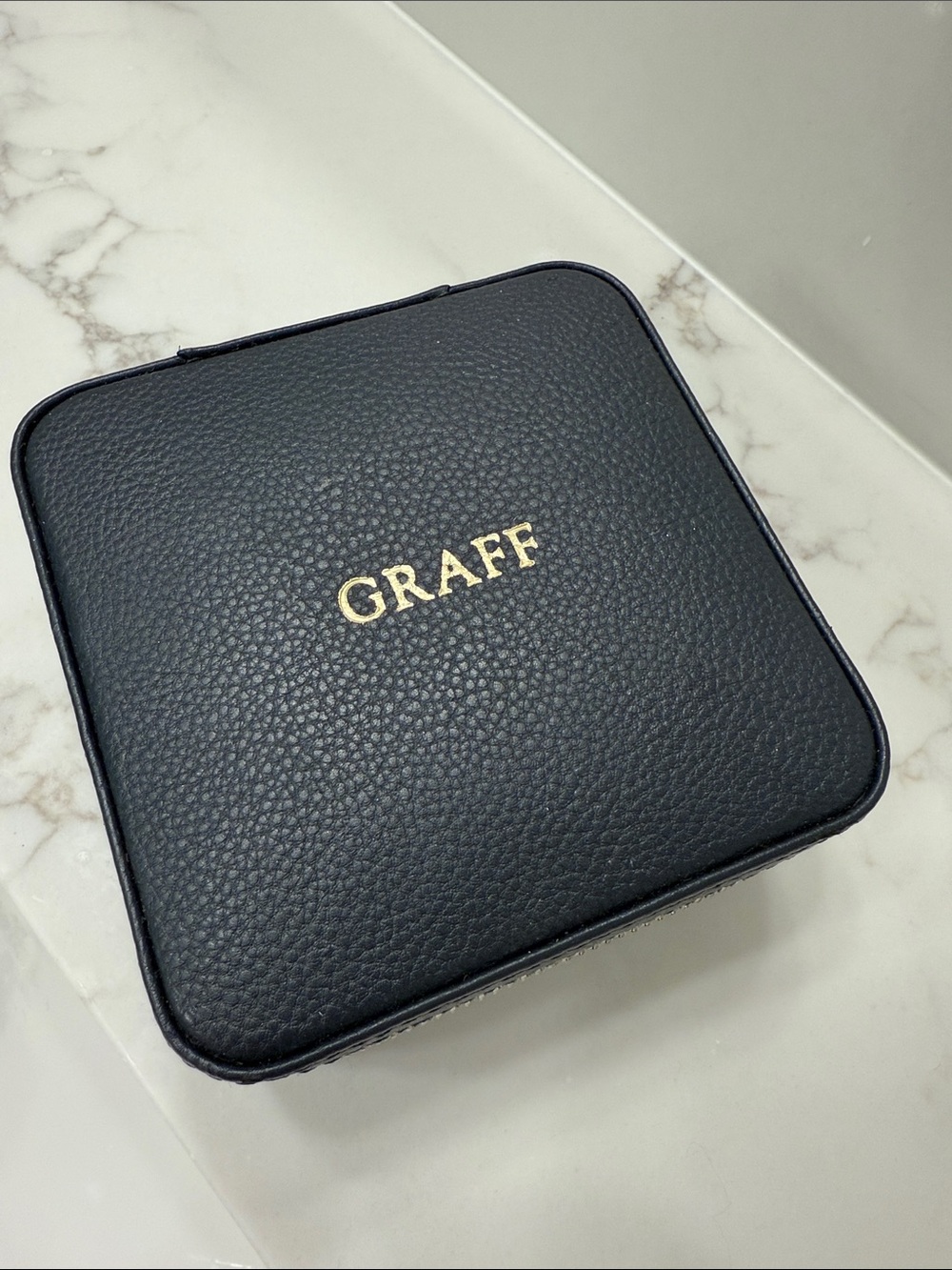 GRAFF  Leather Jewelry Travel Case with Mirror